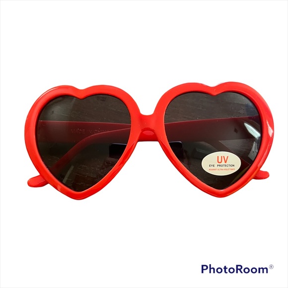 Urban Outfitters Accessories - New red heart sunglasses with UV protection